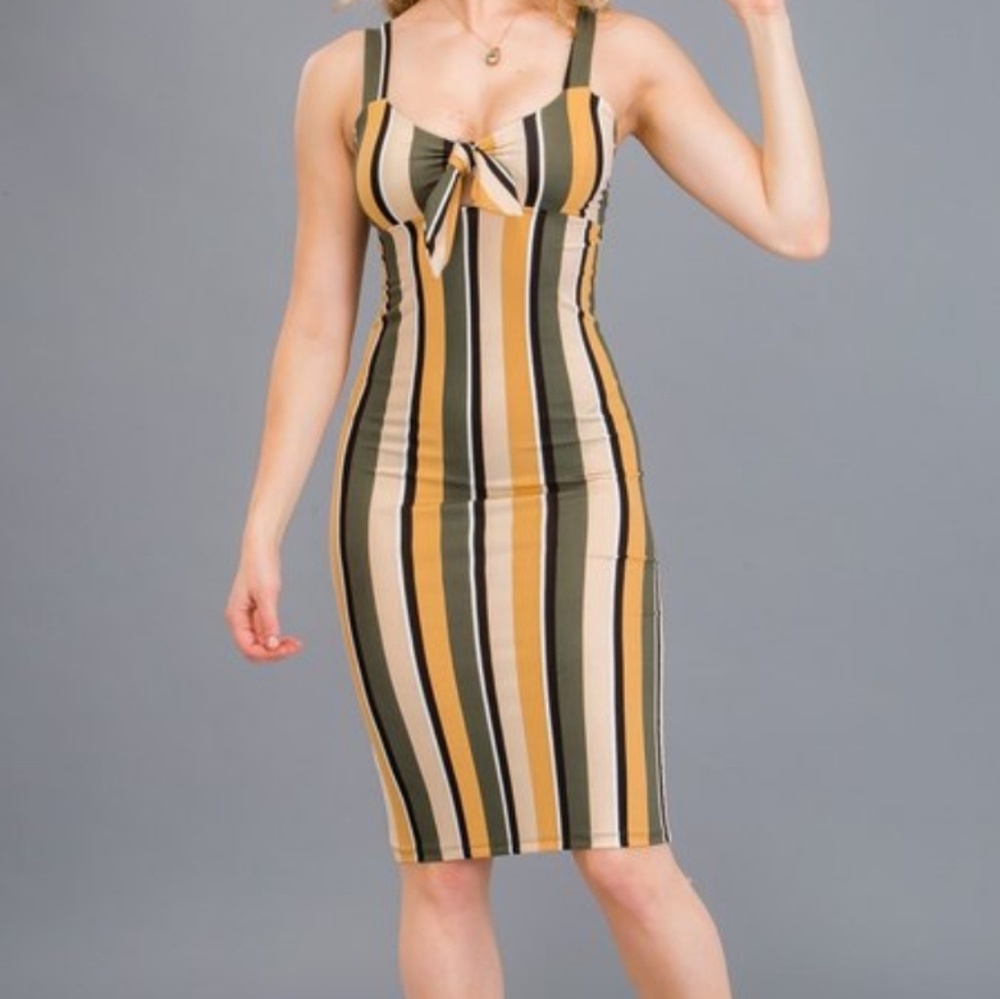 Graham olive green dress